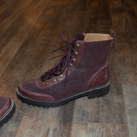 NEW -Lucky Brand Maroon Boot - Picture 6 of 10
